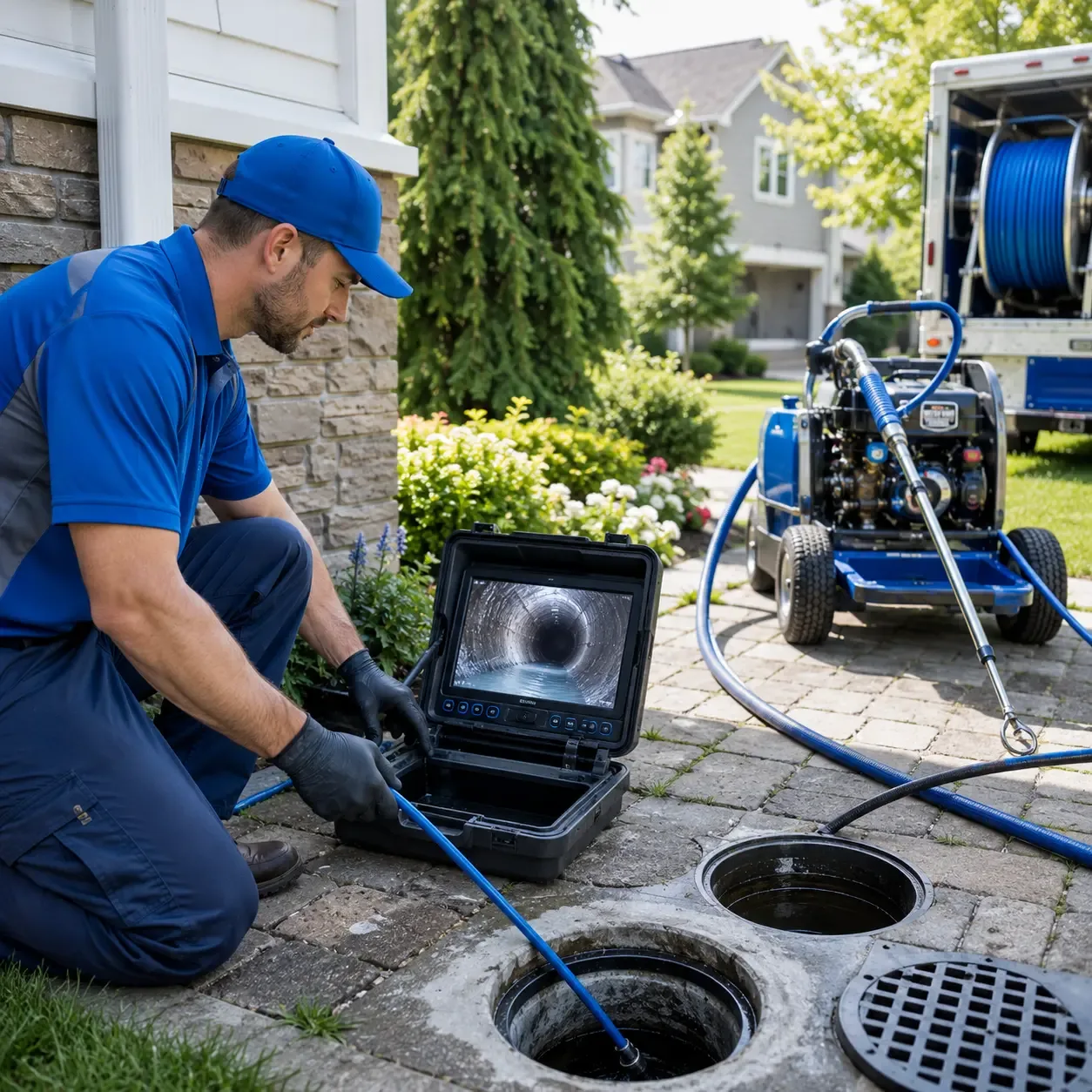 Outdoor drain cleaning professionals serving Four Oaks, NC