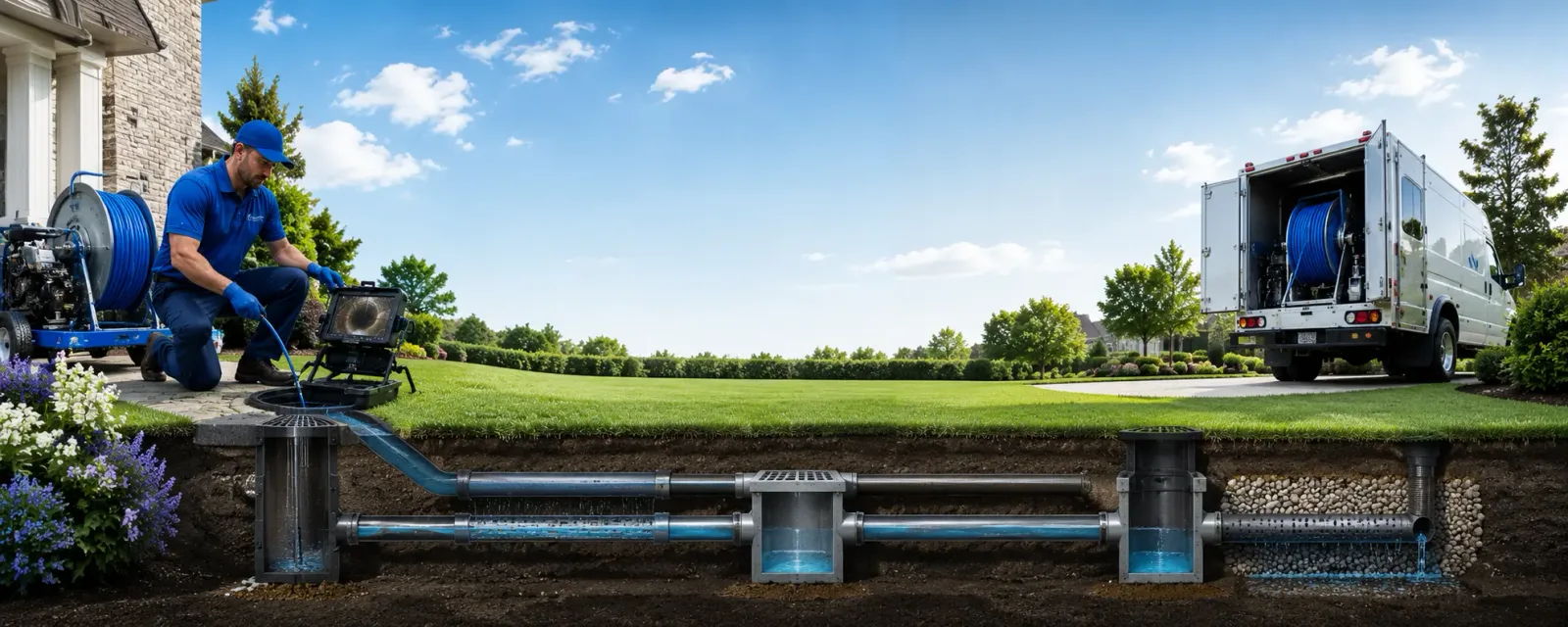Outdoor drain cleaning information for Four Oaks, NC